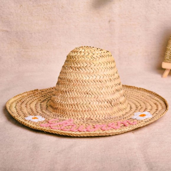 Personalized Straw Beach Hat main image 8
